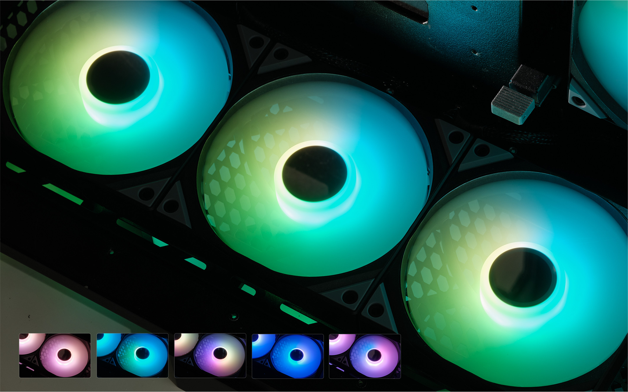 Pre-installed ARGB Fans